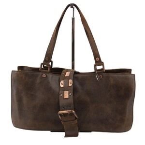 Celine Brown Leather Tote Bag